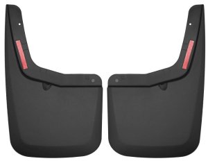 Ford F-150 Mud Guards - Rear - Husky Liners - FormFit Design, Custom Contoured - Black - 2015